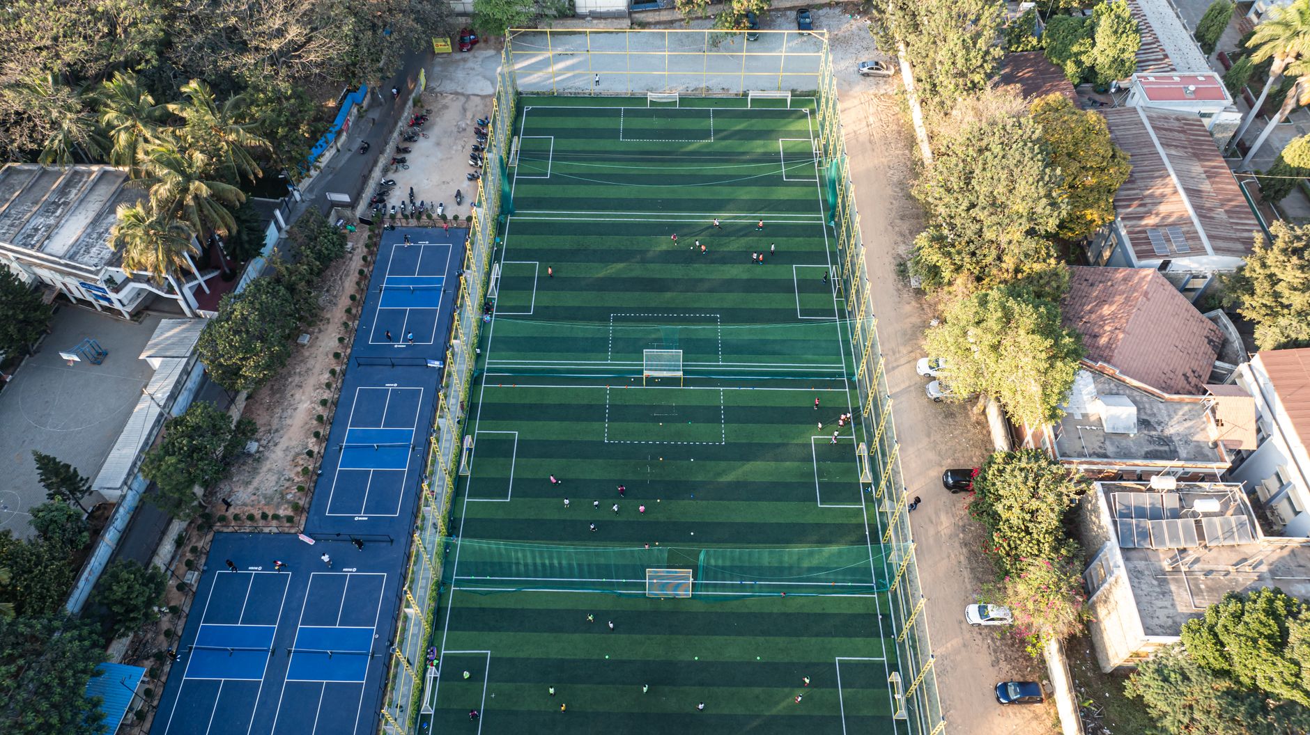 terrain de football horloge
